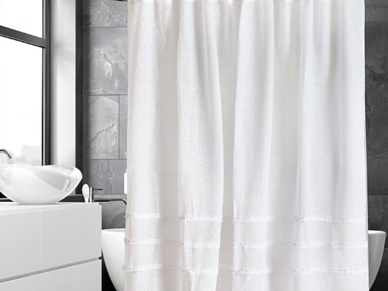 CORTINA BAÑO ALGODÓN 180X190CM CHILE