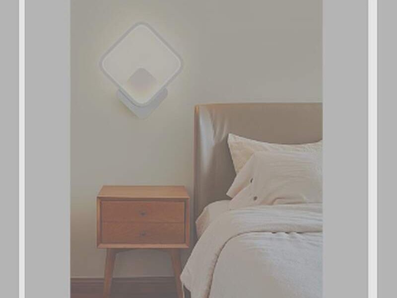Aplique cuadrado LED, blanco chile
