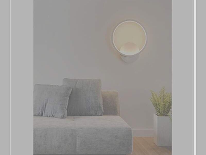 Aplique circular LED, blanco chile