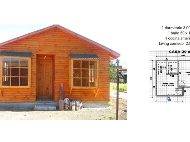 Modelo Caburgua 20m2 Villarrica
