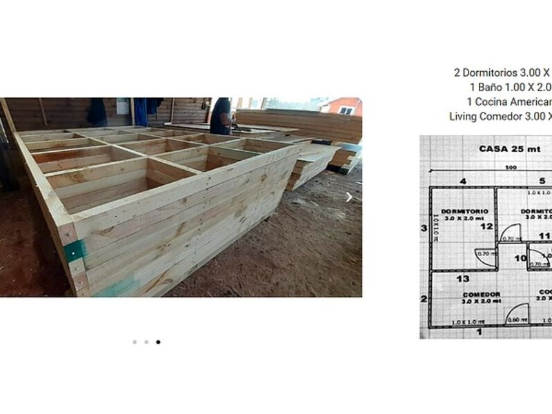 Modelo Caburgua 25m2 Villarrica