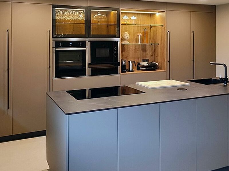 Cocina color arcilla