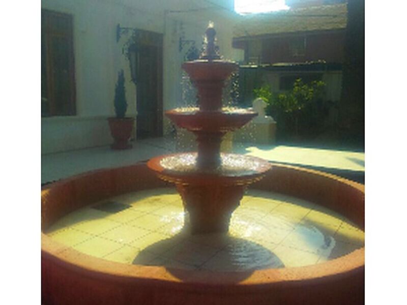 Piletas hormigón jardín decoración