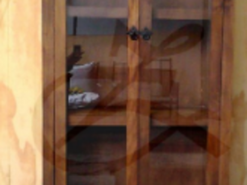 Vitrina de madera y vidrio Chile