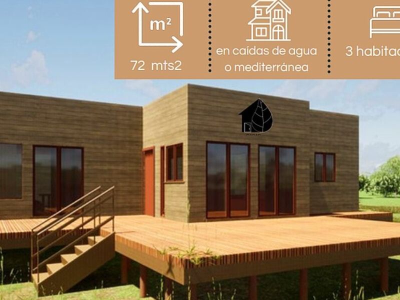 Casa prefabricada 72m2 San Bernardo
