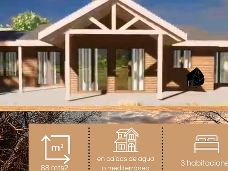 Casa prefabricada 88m2 San Bernardo