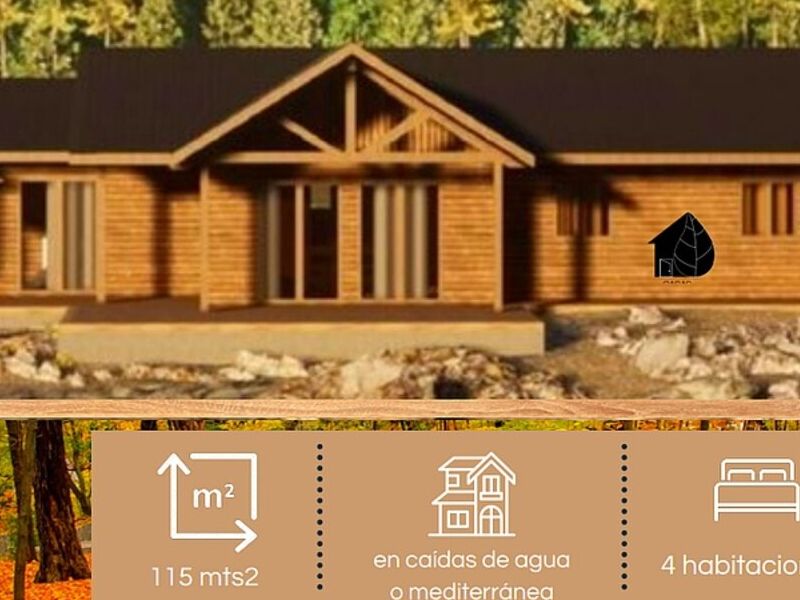 Casa prefabricada 115m2 San Bernardo