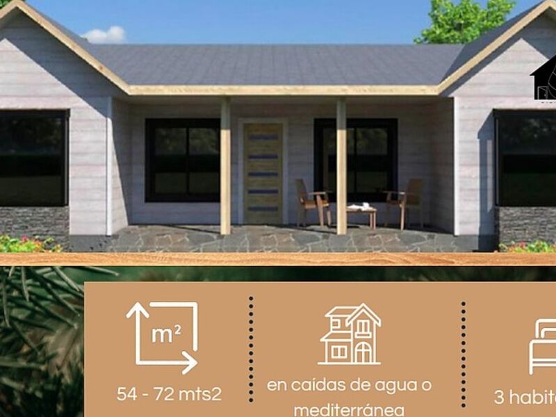 Casa prefabricada 54m2 San Bernardo