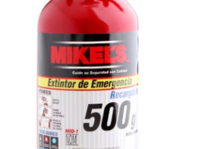 Extintor emergencia recargable 500 g chile