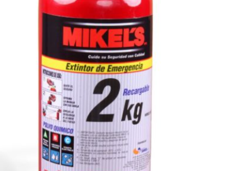 Extintor emergencia recargable 2 kg chile