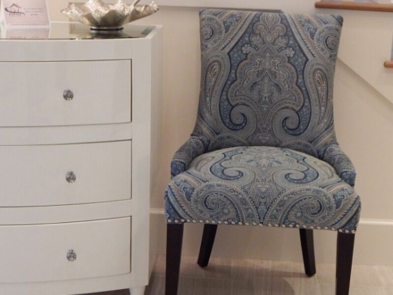 sillon individual azul estampada Chile