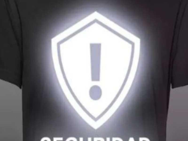 Poleras con vinilo reflectante 