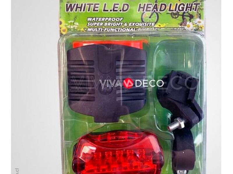 Set Luz Led Foco Delantero Trasero Chile