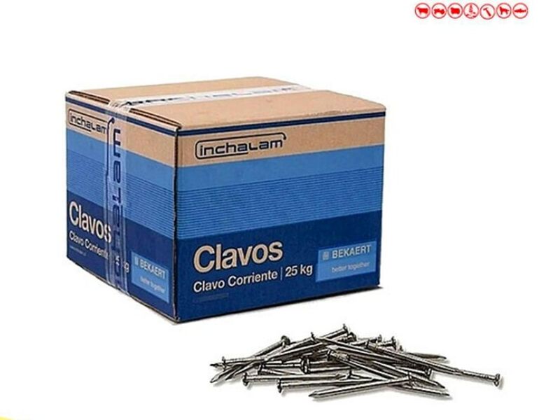 Clavo Corriente 3 1/2" (Caja de 25 kg) Chile