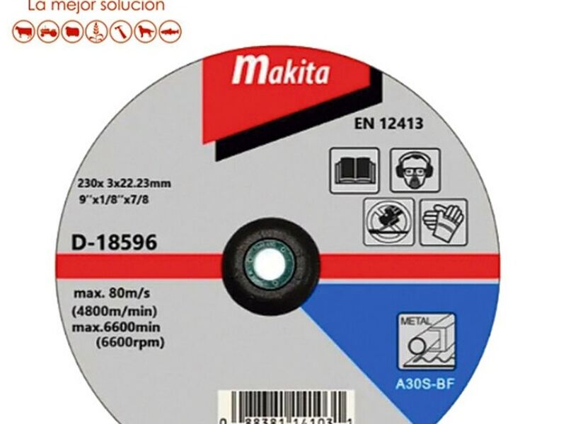 Disco Corte Metal Makita 9 Quellón Chile