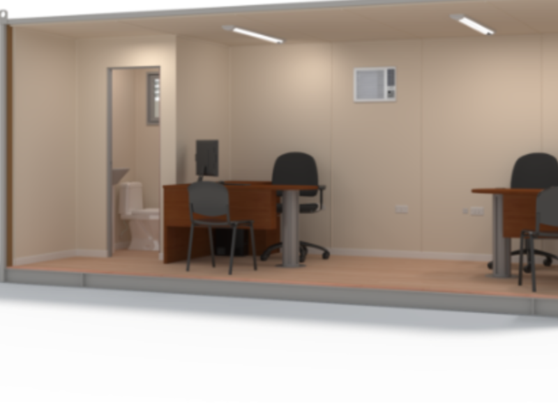Alquiler oficina 6 x2,45m baño chile