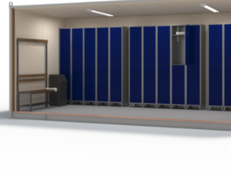 Vestidor modular 6x2,45 m chile