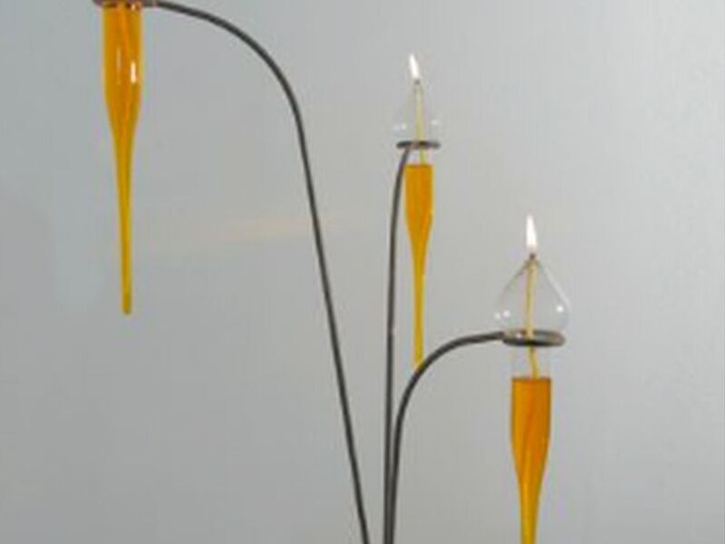 Candelabro Provenzal 3 luces abierto Chile