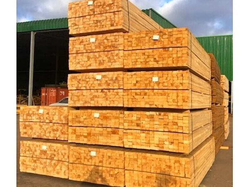 Madera Dimensionada Verde Santiago