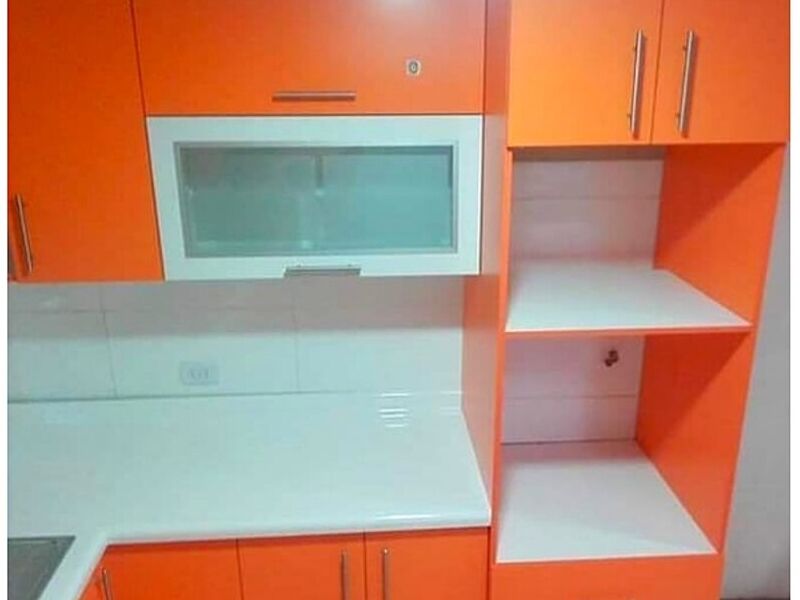  Mueble de cocina naranja Chile