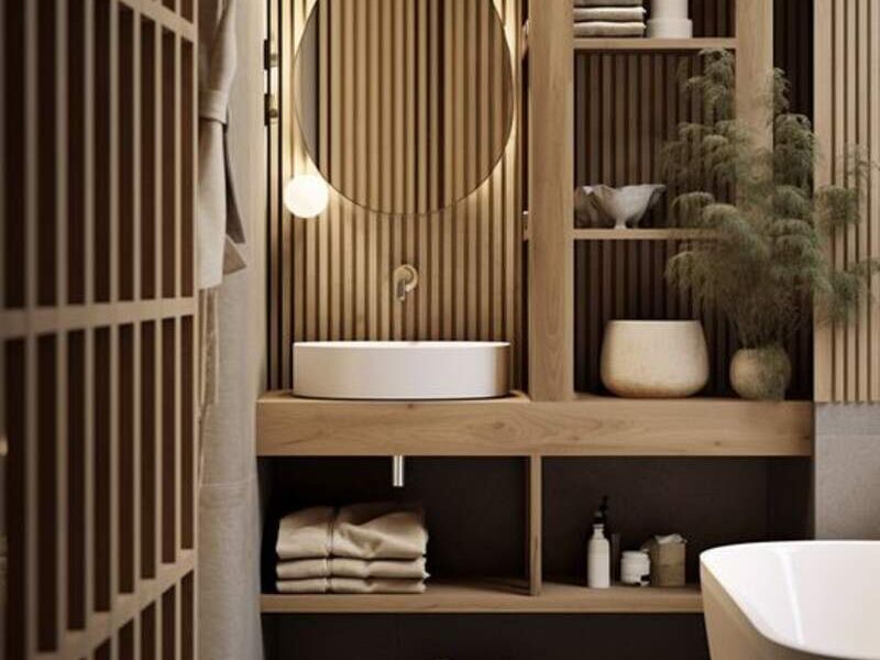Muebles Baño tiras Natural Chile