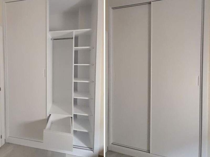 Armarios blancos de puertas correderas Chile 
