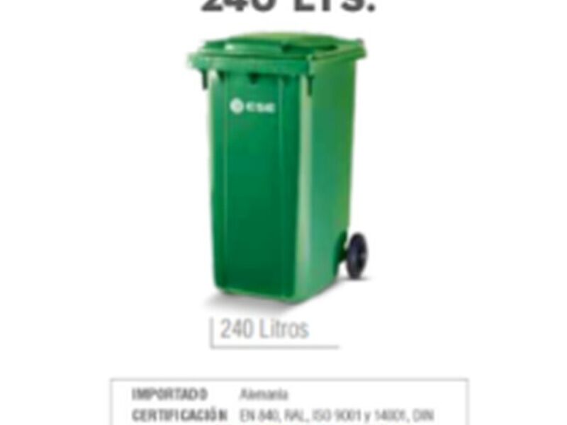 Contenedor Basura 240Lts. Chile