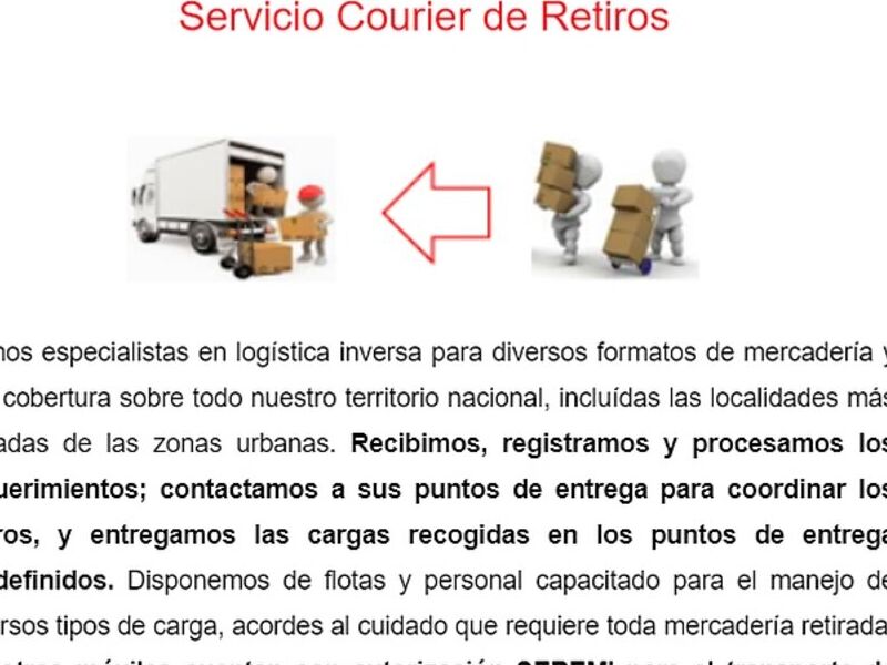 Servicio Courier Retiros Iquique 
