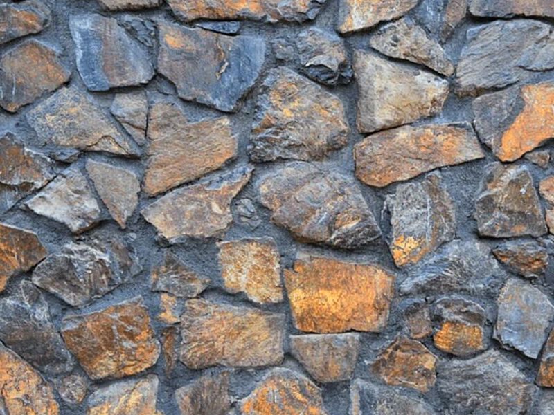 Piedra muro café Chile