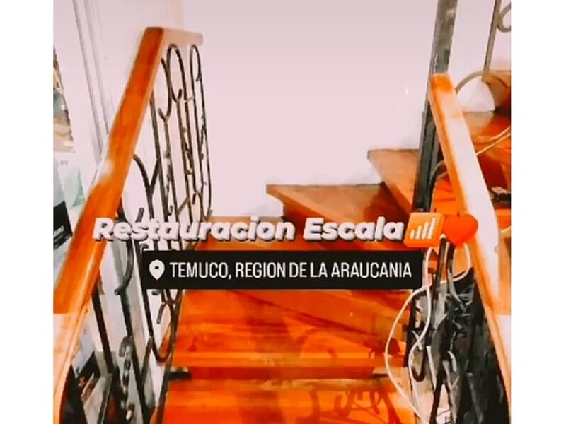 Restauración escalera Temuco