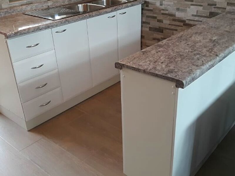 Amoblado cocina lacado blanco