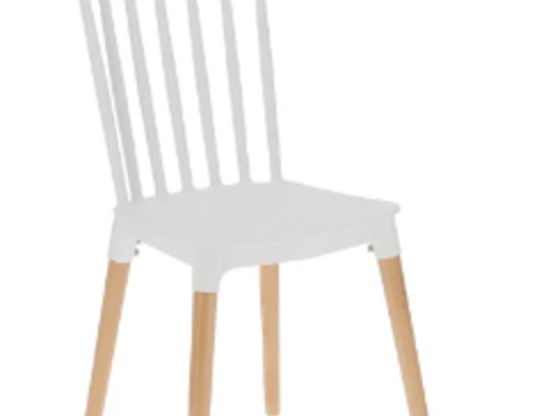 Silla PP  madera blanca Chile