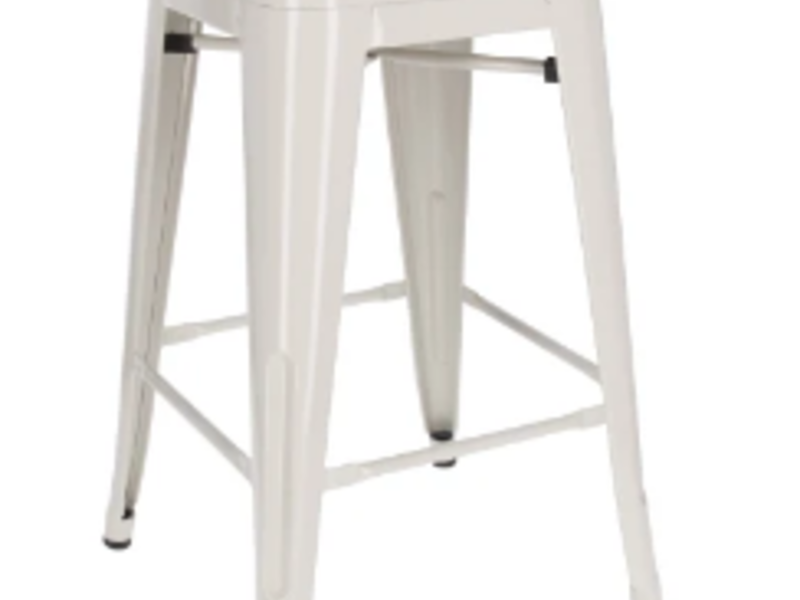 Silla   Piso Alto Metal Blanca Chile