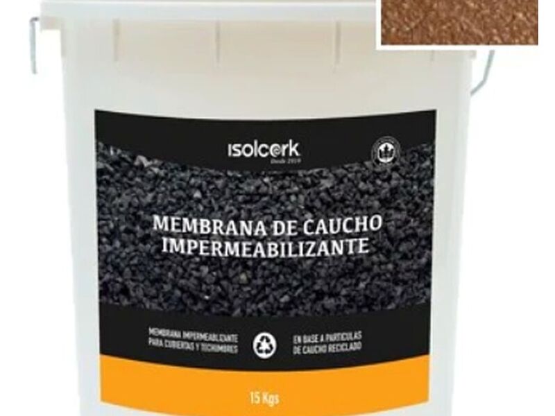 Membrana Caucho Proyectada Cafe Chile