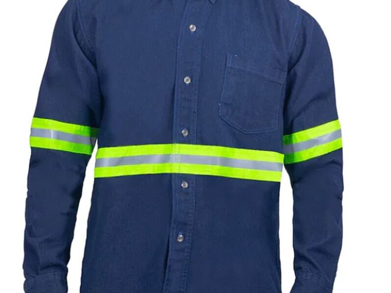 Camisa Mezclilla Trabajo Industrial 