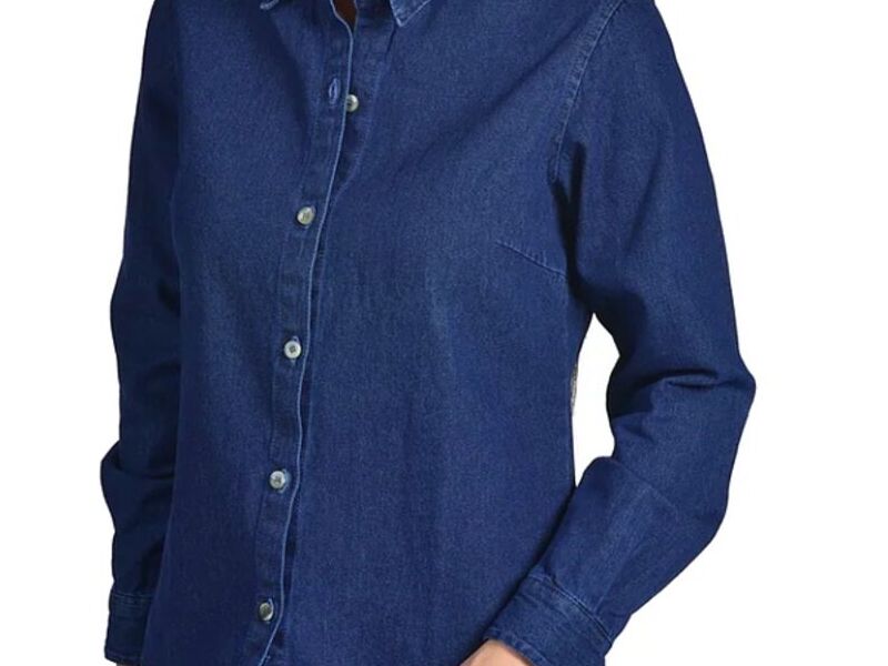 Blusa Mujer Mezclilla Trabajo Industrial 