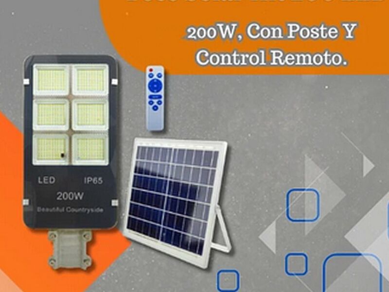 Foco solar led Viña del Mar