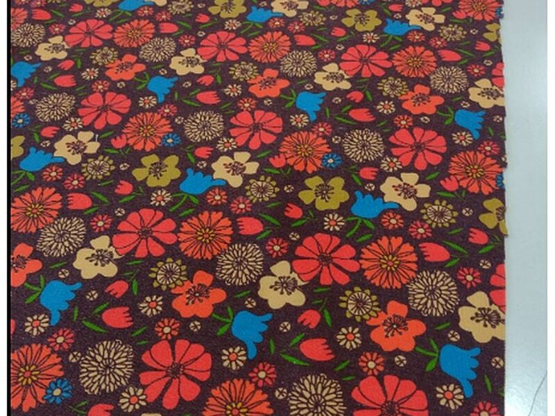 cortinas tela floral Chile