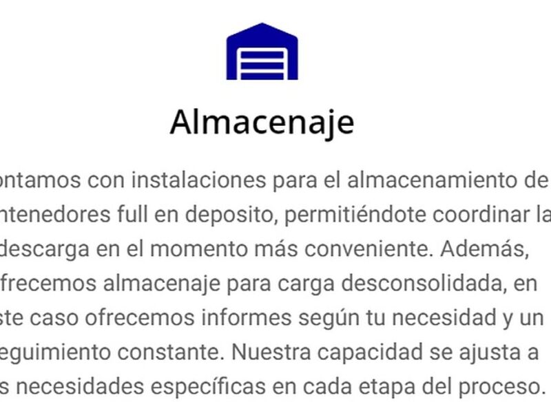 Almacenaje Chile 