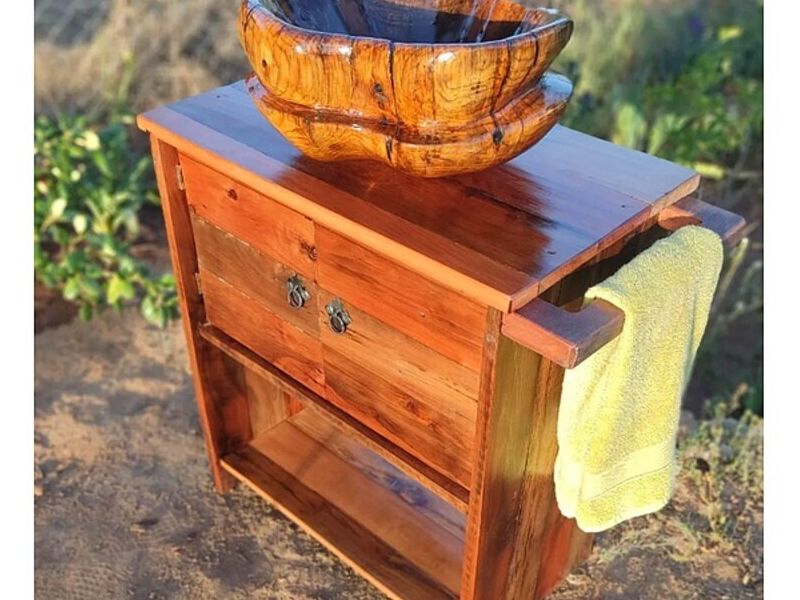 Velador de Madera de Pino Chile