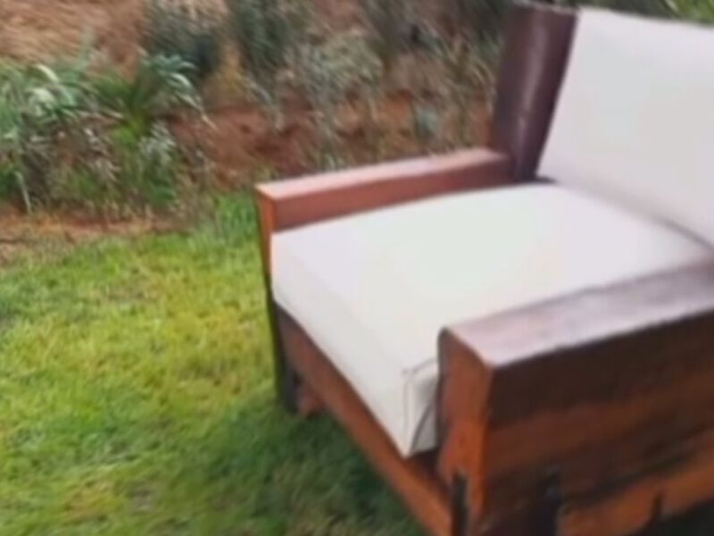 Sillón de Hierro Forjado con Cojines Chile