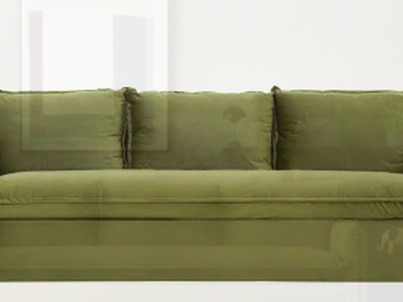 Sofá Oslo 3cp velvet Verde Chile