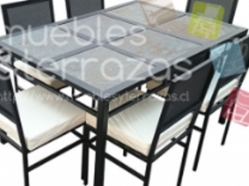 Comedor 6 piedras pizarra multicolor Chile