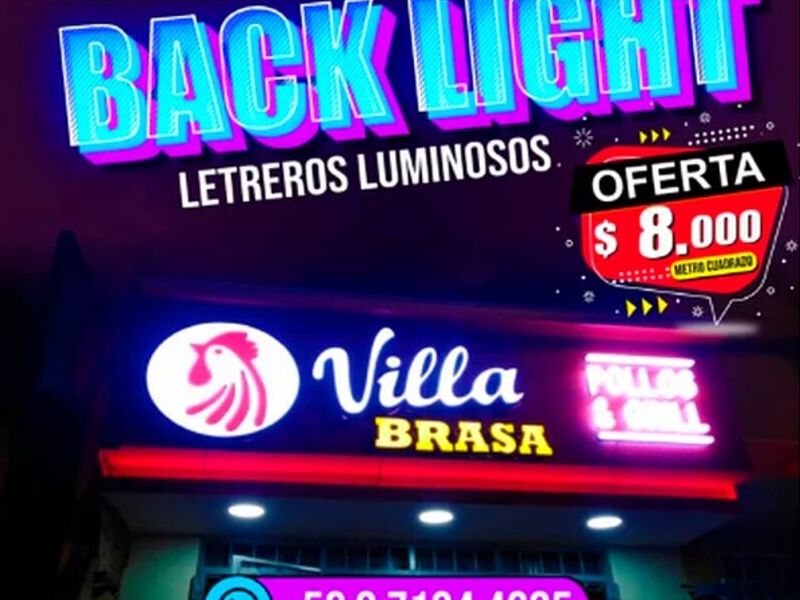 Back Light Banner Chile