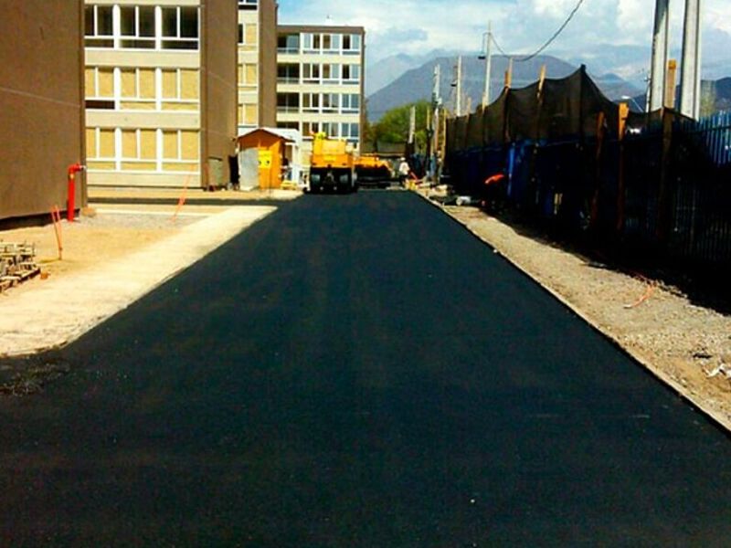 Construcción vías Calama 