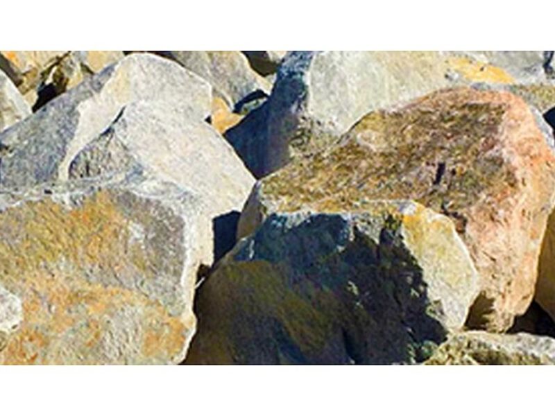 Piedra grande decoración 