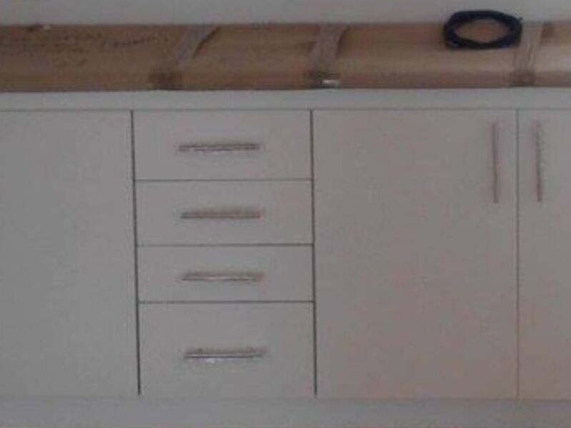 Mueble comedor blanco avellana Chile