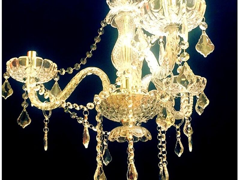 Candelabro cristales diamante Chile 