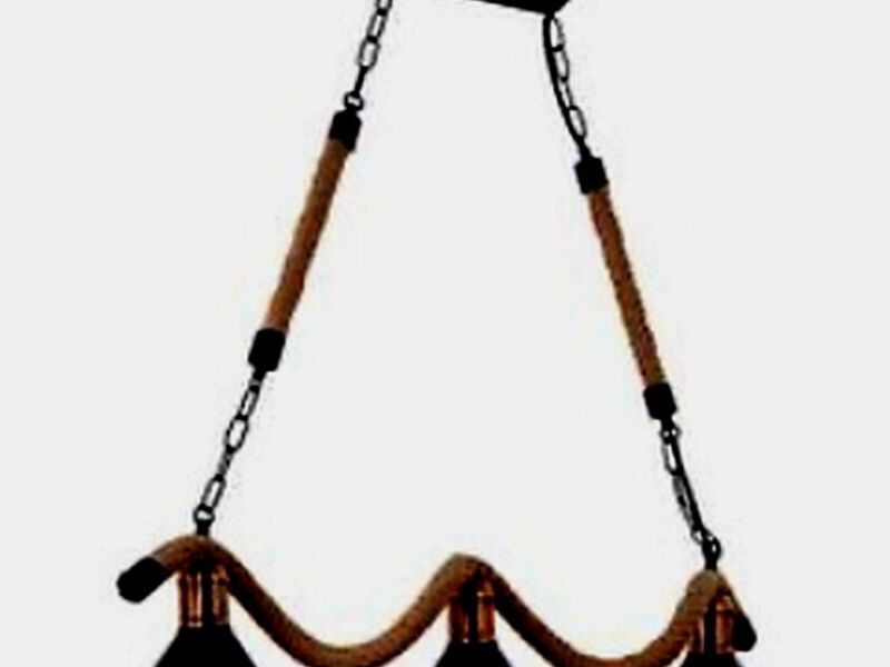 Lampara triple color negro Chile
