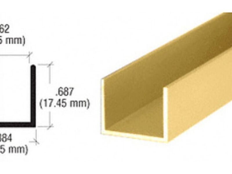 CRL Extrusiones 3/4" aluminio metal